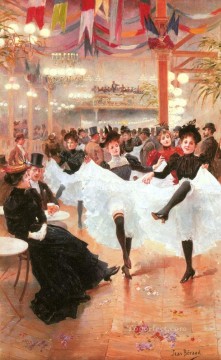Jeune Le Café De Jean Béraud Pinturas al óleo